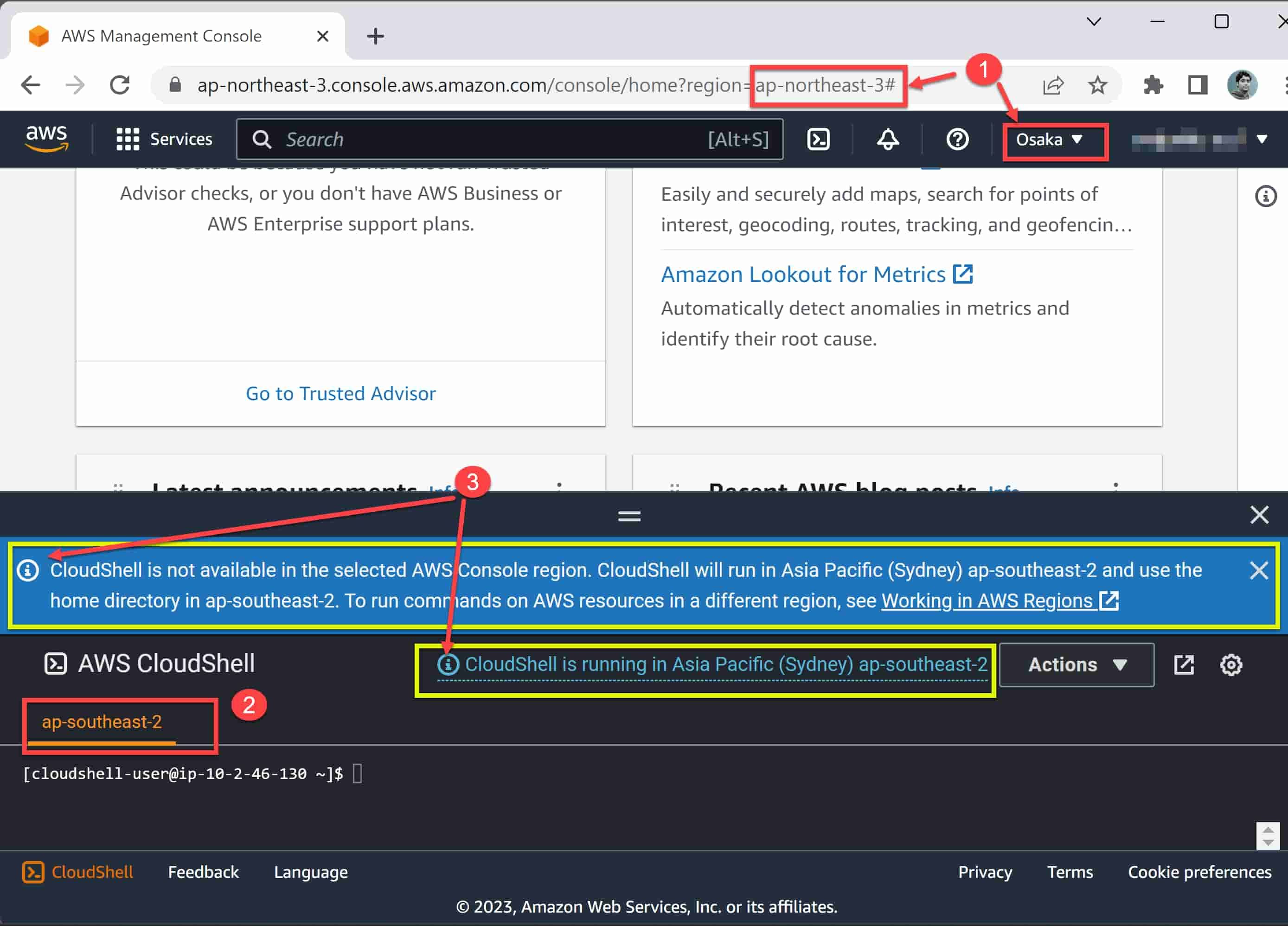 AWS management tools console CLI CloudShell comparison