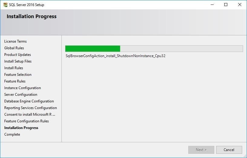 Хід виконання установки