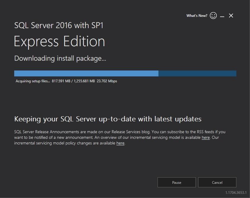 Завантаження пакету установки